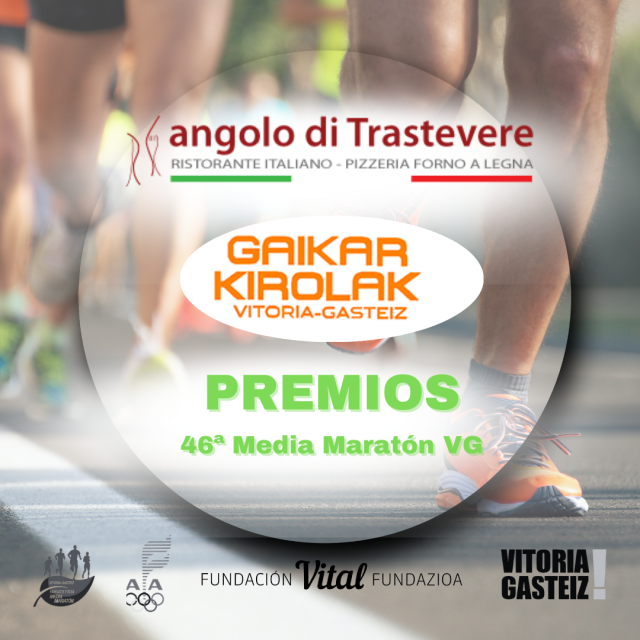 DORSALES PREMIADOS DE LA 46ª MEDIA MARATÓN VITORIA-GASTEIZ