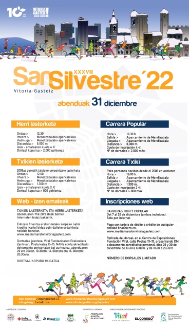 La San Silvestre de Vitoria-Gasteiz cambiará de recorrido y de horario1