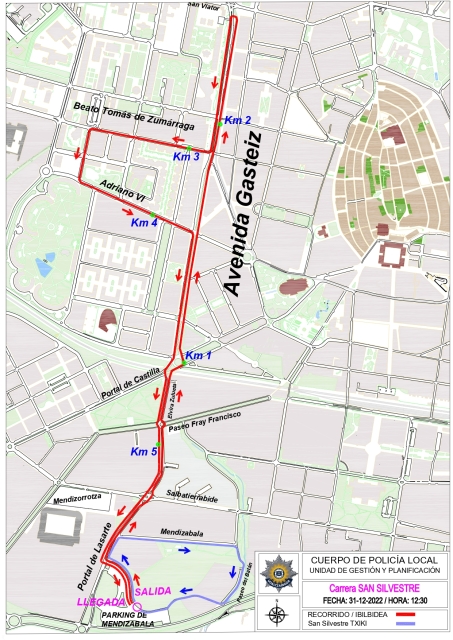 La San Silvestre de Vitoria-Gasteiz cambiará de recorrido y de horario2