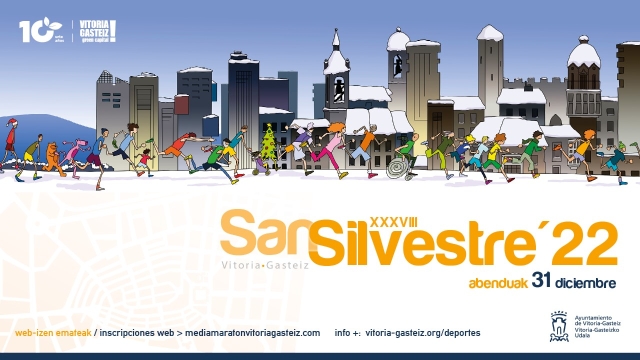 Cerca de 2.000 personas tomarán la salida en la 38ª edición de la San Silvestre de Vitoria-Gasteiz