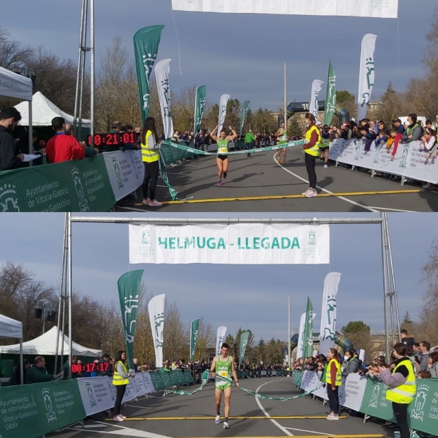 Urko Herrán y Arrate Mintegui, vencedores en la 38ª San Silvestre de Vitoria-Gasteiz