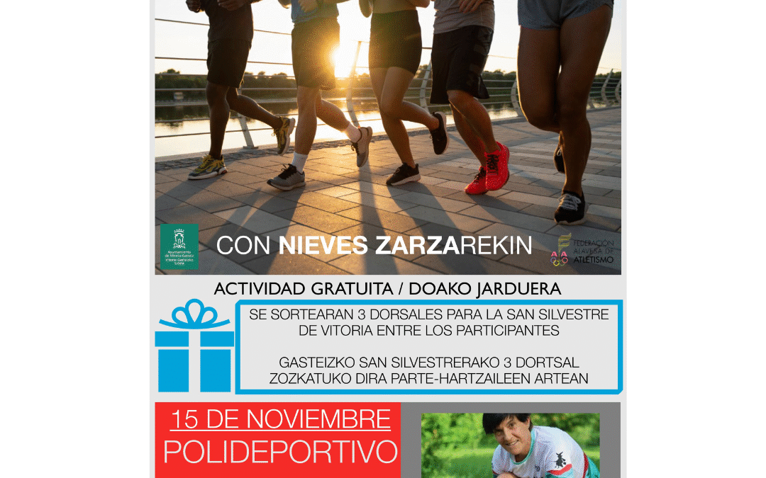 Running entrenamendua Nieves Zarzarekin