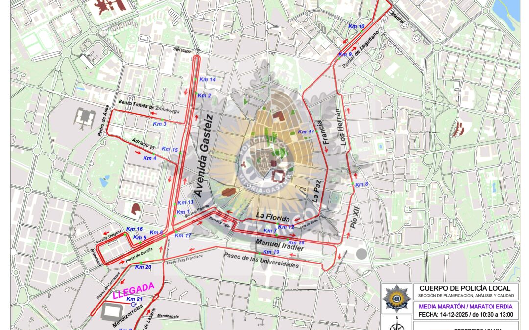 CALLEJERO 47 MEDIA MARATÓN VITORIA-GASTEIZ