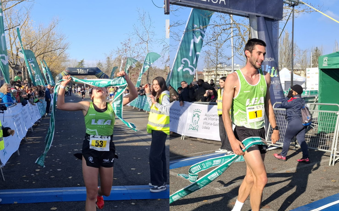 Urko Herrán y Fernanda Fleischmann, vencedores de la 47 Media maratón de Vitoria Gasteiz